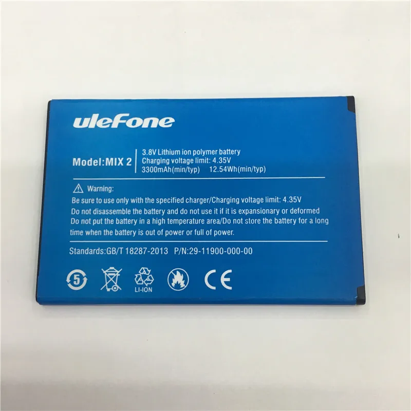 In Stock for Ulefone mix 2 battery 3300mAh New production Date High quality Long standby time for ulefone battery