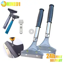 1PC Stainless Steel Wallpaper Paint Tiles Flooring Scraper Remover With Blade Easily Paint Scrapers Household Cleaning Tools