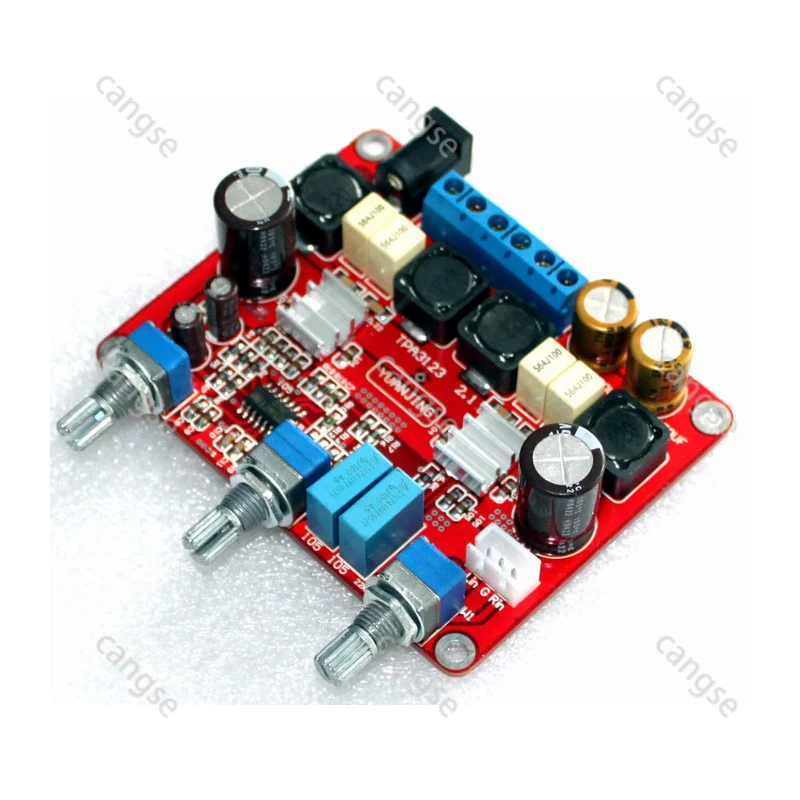 

TPA3123 Power Amplifier Board (50W+25W*2) Channel 2.1 DIY Assembly Power Amplifier Board Audio Amplifier Board