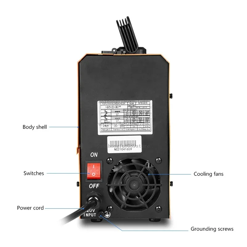MIG-200 Airless Two-Protection Welding Machine, Integrated Three-Purpose Multi-Function Welder, Welding Equipment