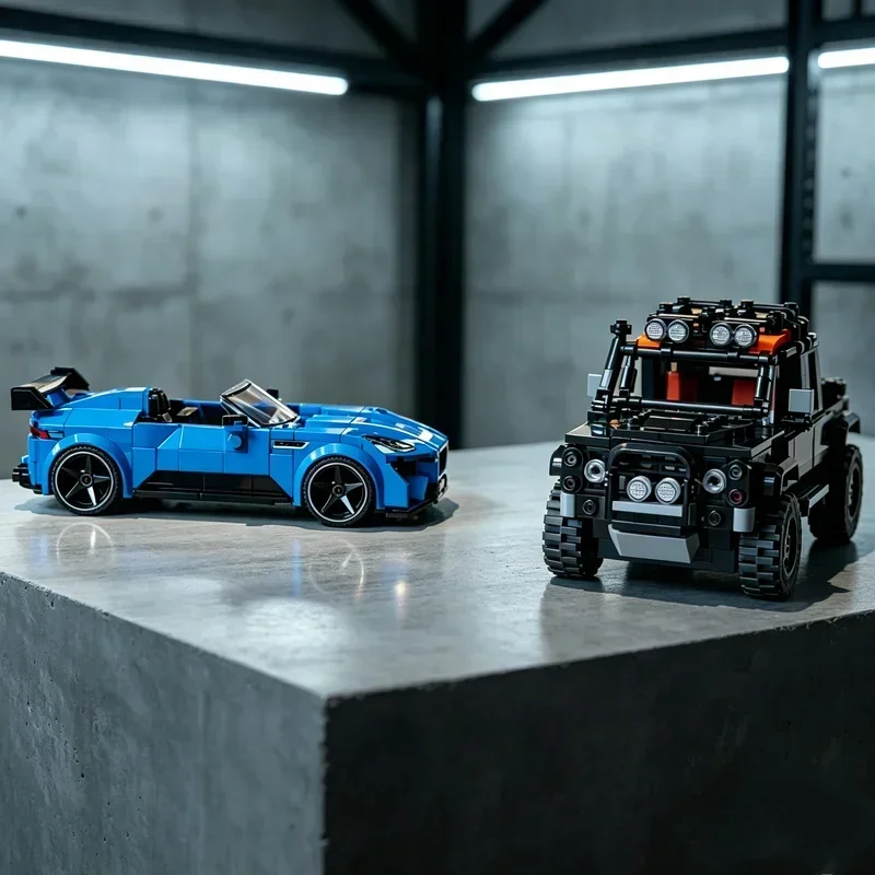 740pcs 2026 SuperCar Dream Sport Car Building Block Puzzle DIY Creative Model Toys Birthday Present