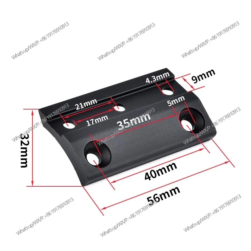 Tactical flashlight base guide rail M600C accessories DD metal side bottom inclined bracket M300A