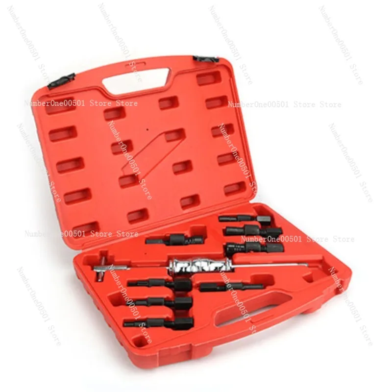 9Pc Blind Hole Slide Hammer Pilot Bearing Puller Internal Extractor Removal Kit