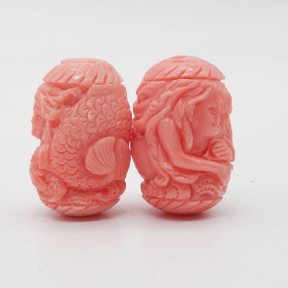 Pink Conch Shell Carved Mermaid Fashion Women Earring Set ,Birthday Gift,Women's Jewelry Accessories