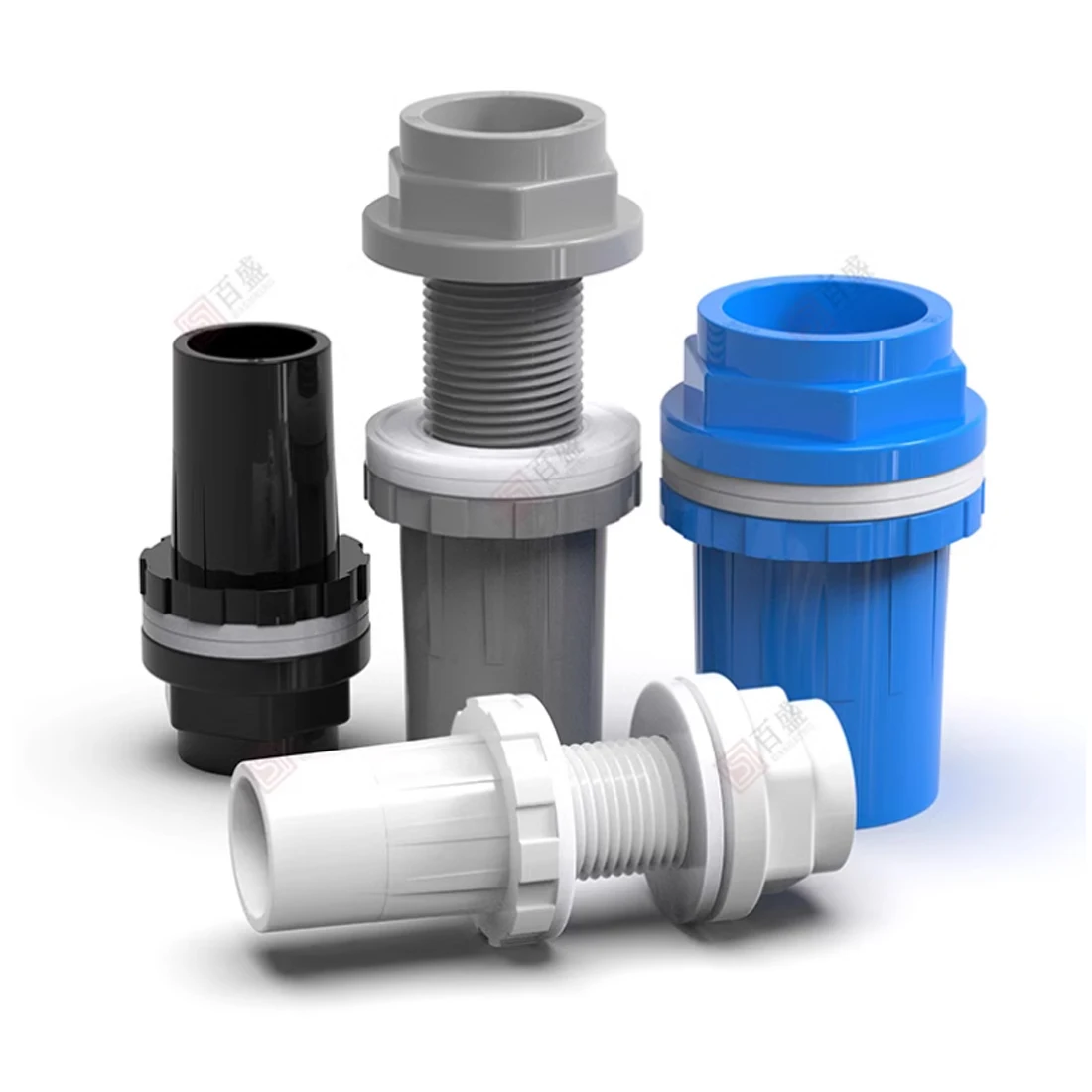 

20~50mm Grey/Blue/White Aquarium Connector PVC Waterproof Pipe Butt Fish Tank Straight Fitting Joint Fish Tank Tool Accesso