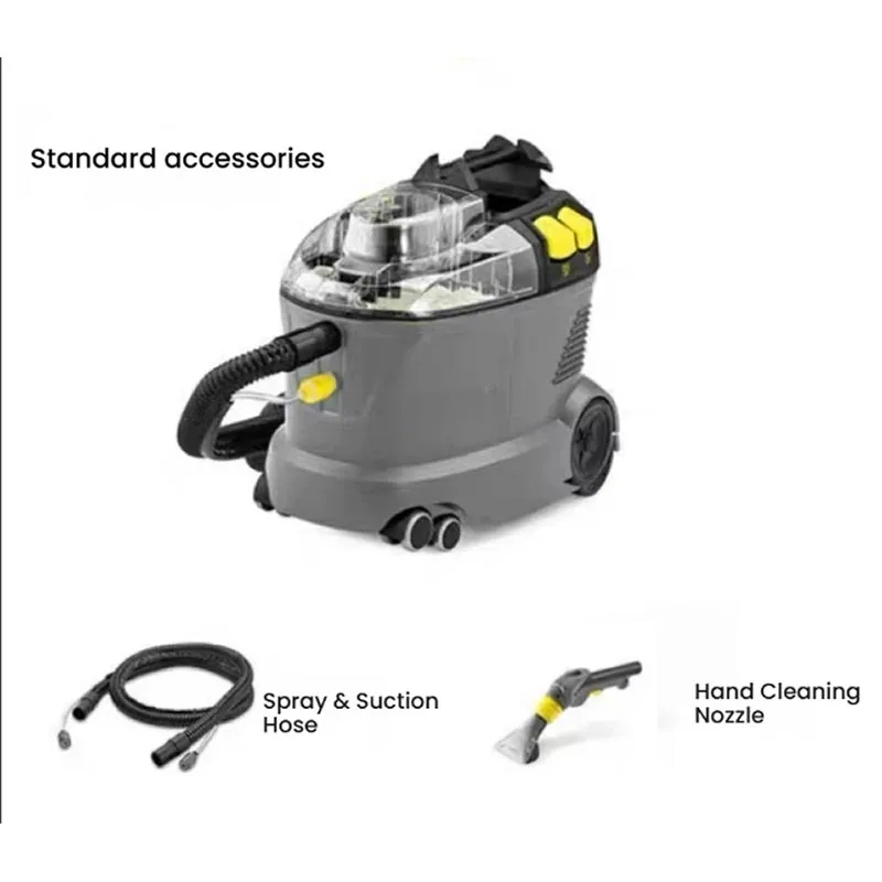 Commercial Spot Extractor Portable Carpet Upholstery Cleaning Machine Powerful Suction Hot Water Spraying Vacuum Washer