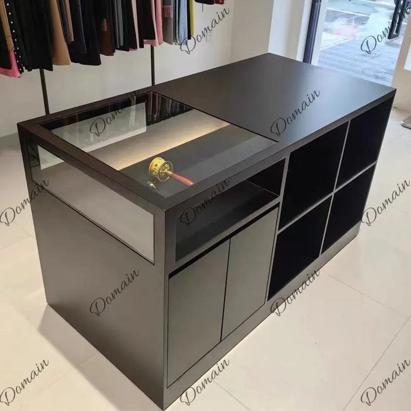 With glass clothing store Nakajima jewelry cabinet bar checkout page beauty salon paint front desk custom side cabinet