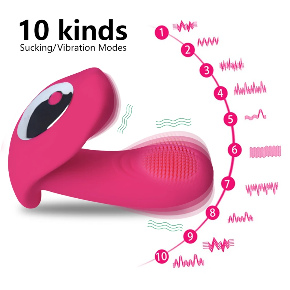 Consolador vibrador usable con Control remoto para mujer, punto G, clítoris, bragas de mariposa invisibles, huevo vibrador, Juguetes sexuales 18