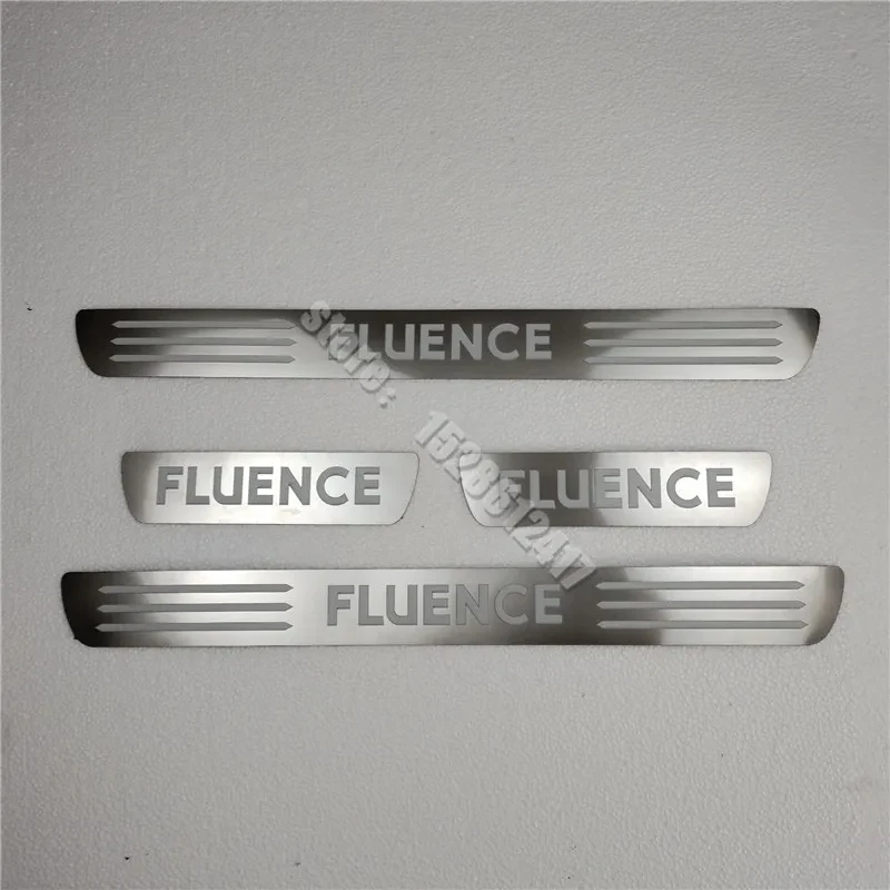 For Renault Fluence 2010 2011 2012 2013~2016 Stainless Steel Scuff Plate/Door Sill Scuff Plate Welcome Pedal Car  Accessories