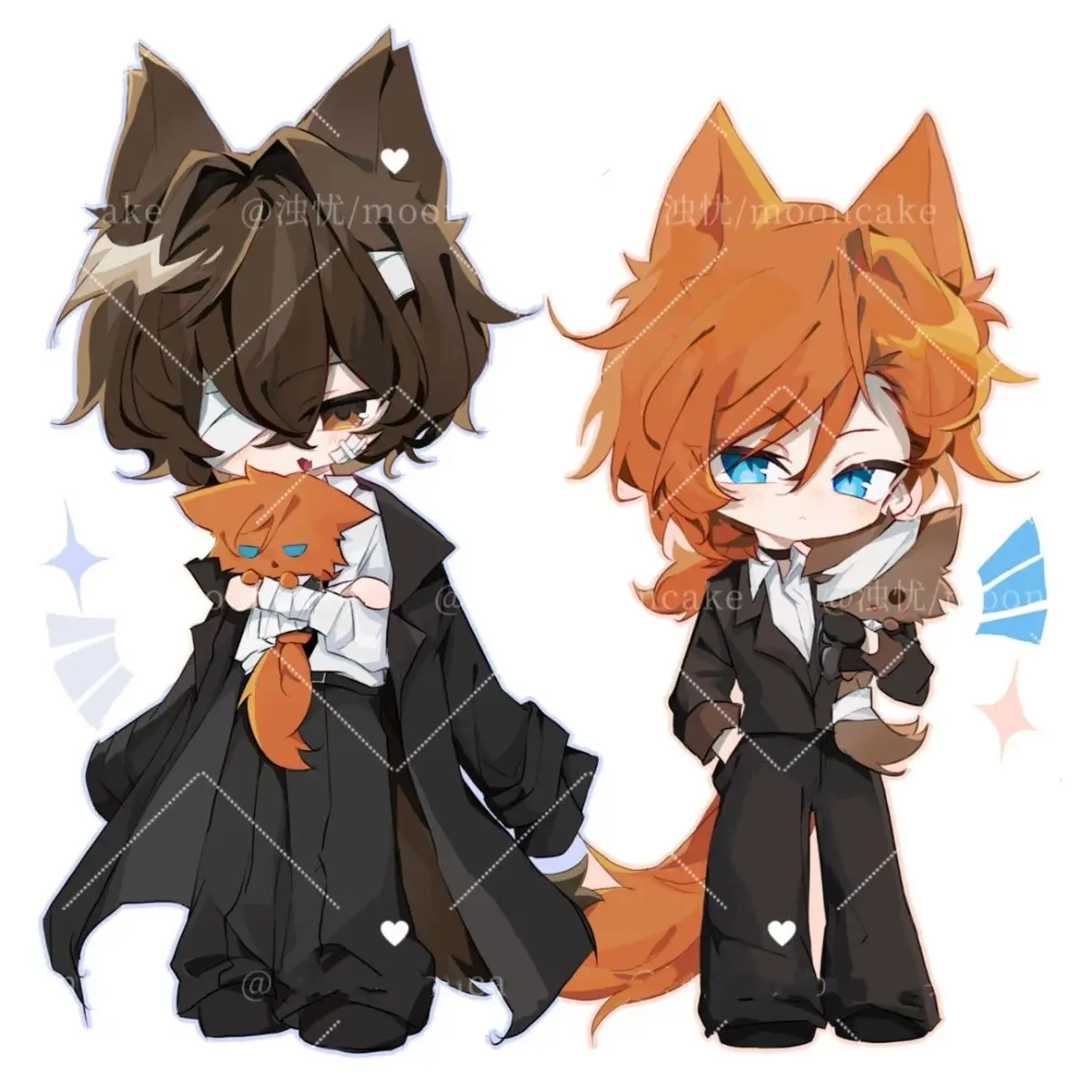 『文豪ストレイドッグス』台中CPの新アクリルサイン「太宰治、中条ナカヨシ」インスタイルQバージョン2Dアニメ