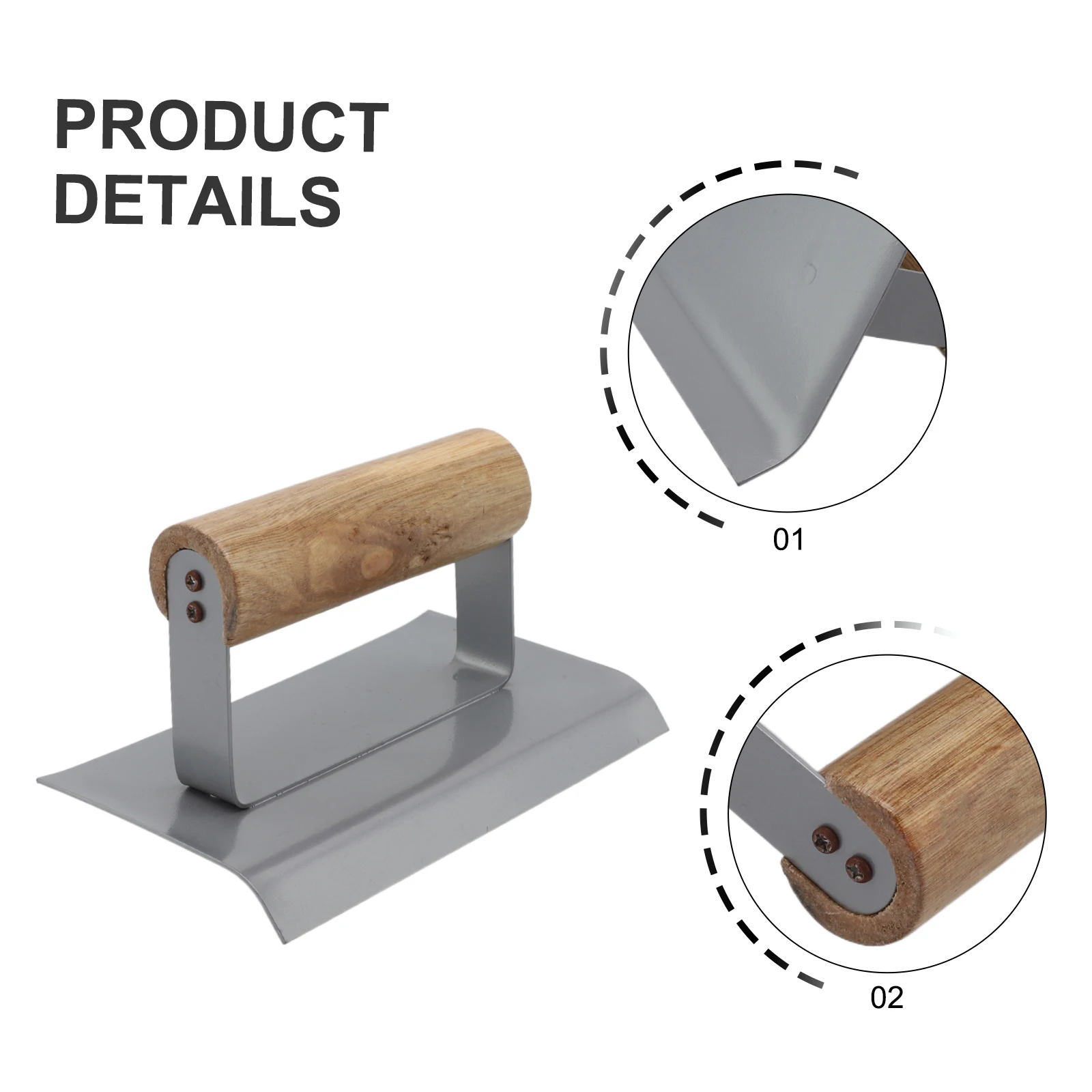 Aço inoxidável interno externo Sheet Rock, Corner Trowel for Cement Corner, 90 graus