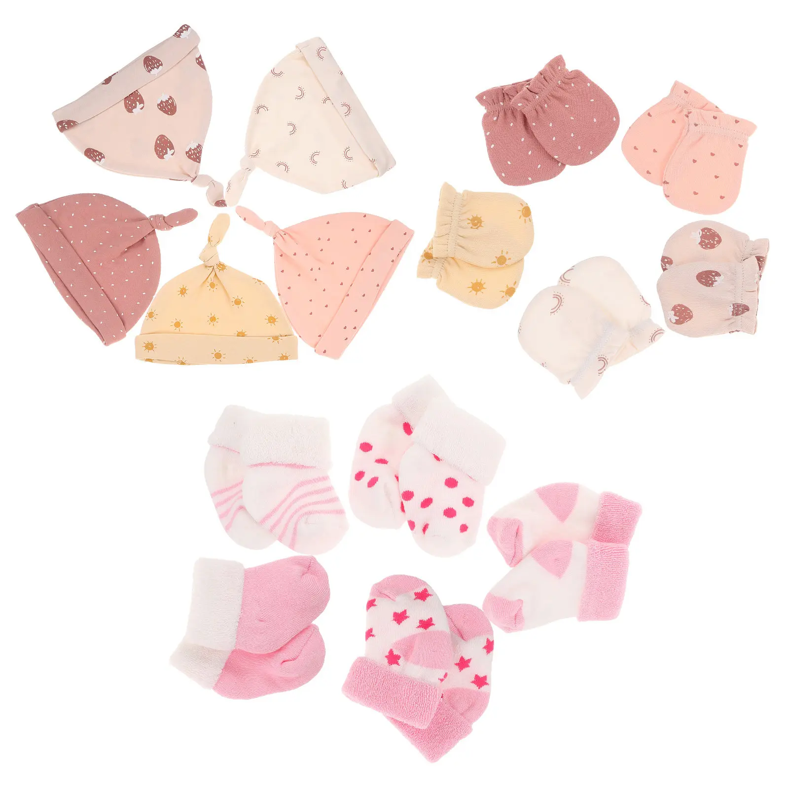 set-di-5-pezzi-per-neonati-cappellino-guanti-e-calzini-in-morbido-cotone-kit-caldo-e-confortevole-per-il-sonno
