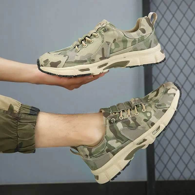 

Новинка 2024 года, треккинговая обувь, мужская камуфляжная обувь для скалолазания, мужская роскошная брендовая уличная обувь, мужские охотничьи ботинки, размер 38-46