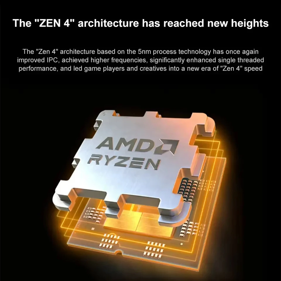 معالج ألعاب AMD RYZEN 7 7800X3D CPU AMD R7 7800X3D 8-Core 16-Thread 5NM 96M مقبس AM5 بدون مروحة لعبة كاش Hot No Fan