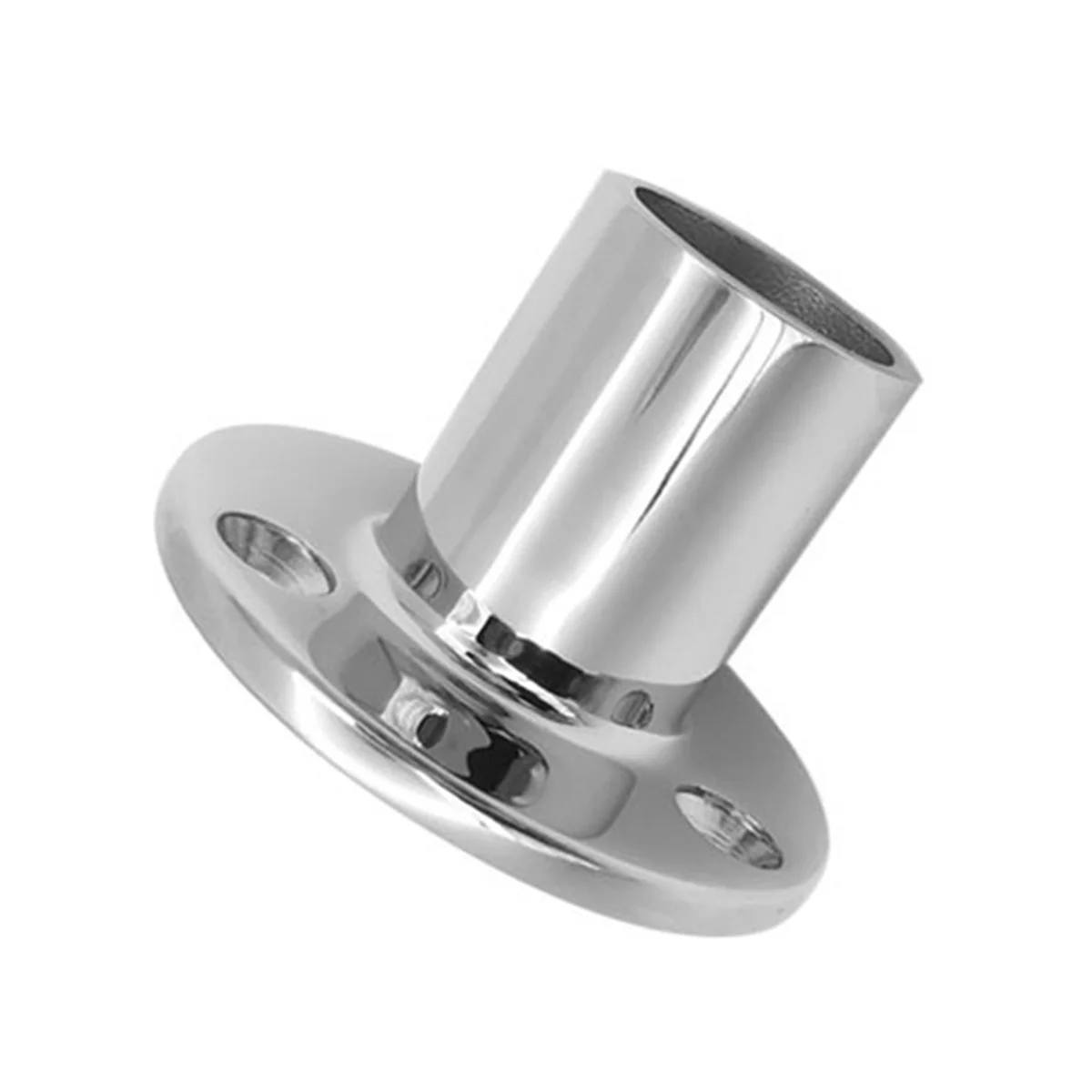 

316 Stainless Steel 90 Degree Marine Handrail Fittings Round Post Rowing Tube Mount for 32 Diameter Tube