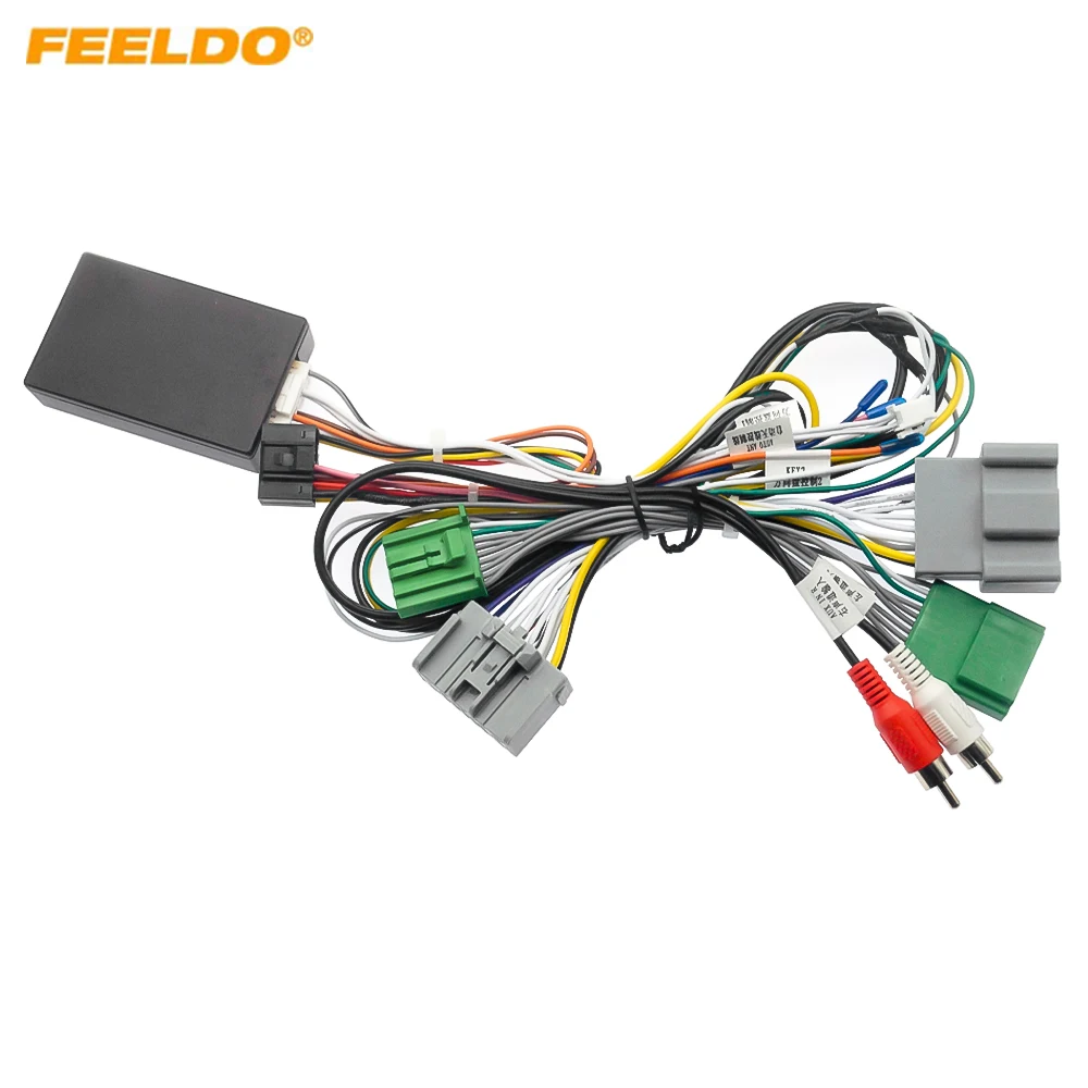 

FEELDO Car 16pin Power Cord Wiring Harness Adapter For Volvo S80/S80L (2009-2013) Installation Head Unit
