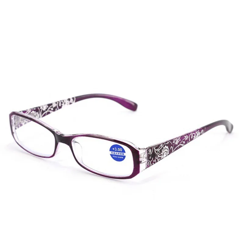 Anti Blau Licht Lesebrille Frauen Retro Presbyopie Brille Muster Brillen Dioptrien +1,0 +1,5 +2,0 +2,5 +3,0 +3,5 +4,0 – Detail 5