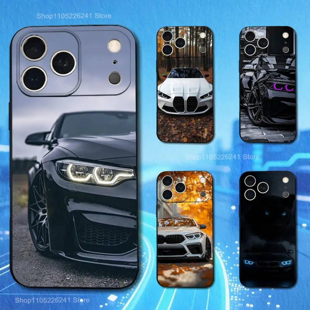 

Sport B-BMWES Cool Car For iPhone 13,17,11,12,16,14,15,Plus,Pro Max,XS,X,XR,SE,Mini,8,7,Soft Silicone Black Phone Case