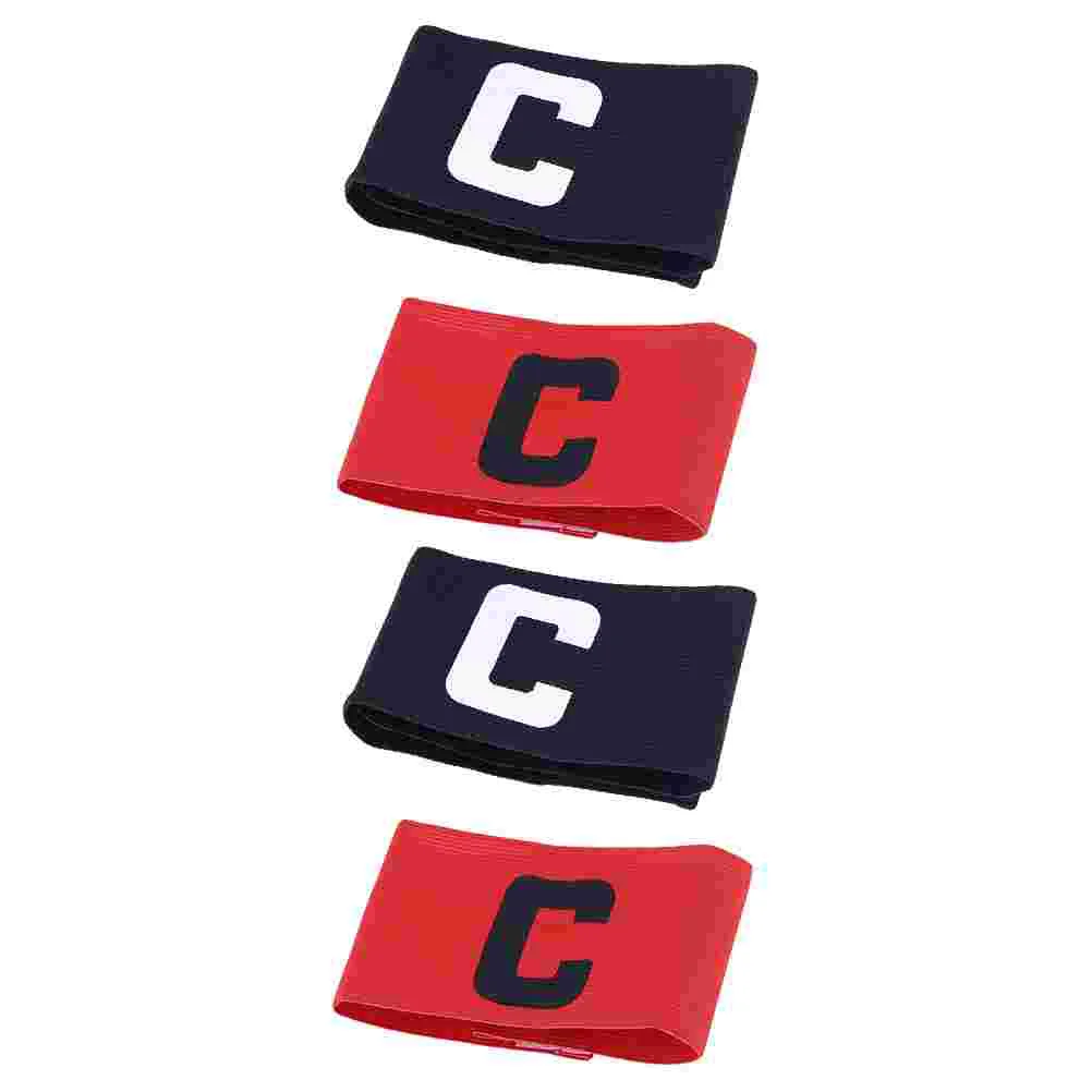 

4 Pcs Aldult Captain Armband Toddler Wristbands Bracelet Soccer Nylon Football Armbands Professional Basketball