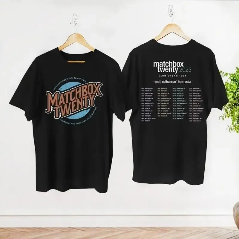 Matchbox Twenty Band Black Tour Full Size T Shirt 2Side K1109