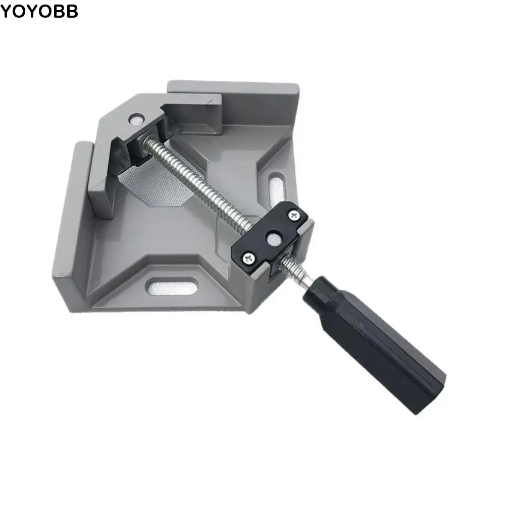 

90 Degree Right Angle Clamp Single Handle Aluminum Alloy Picture Frame Corner Clamp Two Axis Quick Fixed Woodworking Frame Clip