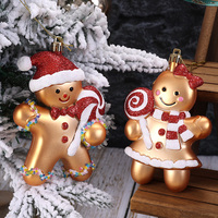 1pc Christmas Gingerbread Man Holiday Decoration Pendant, Christmas Tree Hanging Decoration Piece