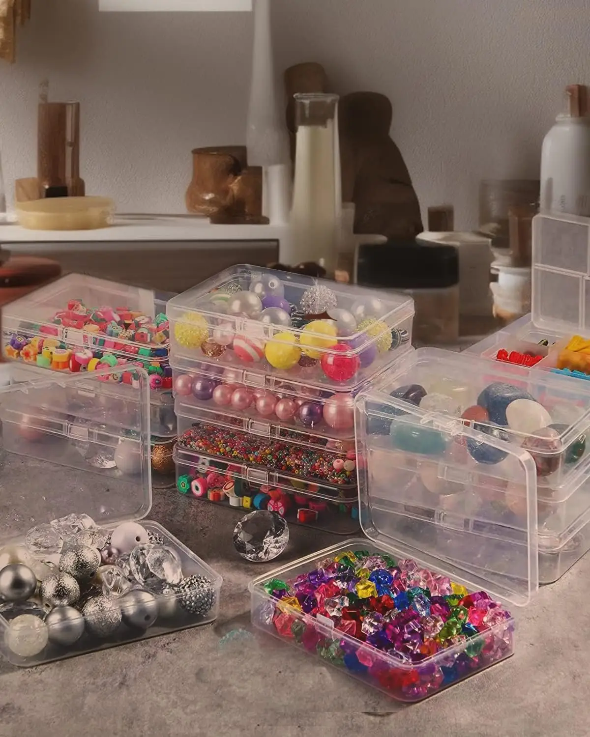 18Pieces,Boxes for Organizing,Mini  Containers,  Affordable and Cost-effective