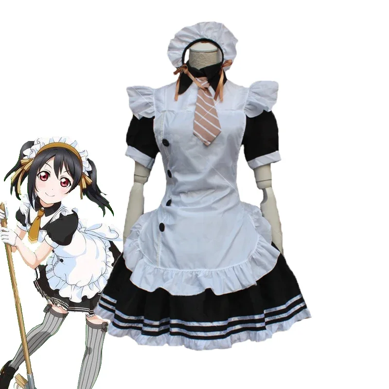

Anime LoveLive Cosplay Nico Yazawa Maid Costume