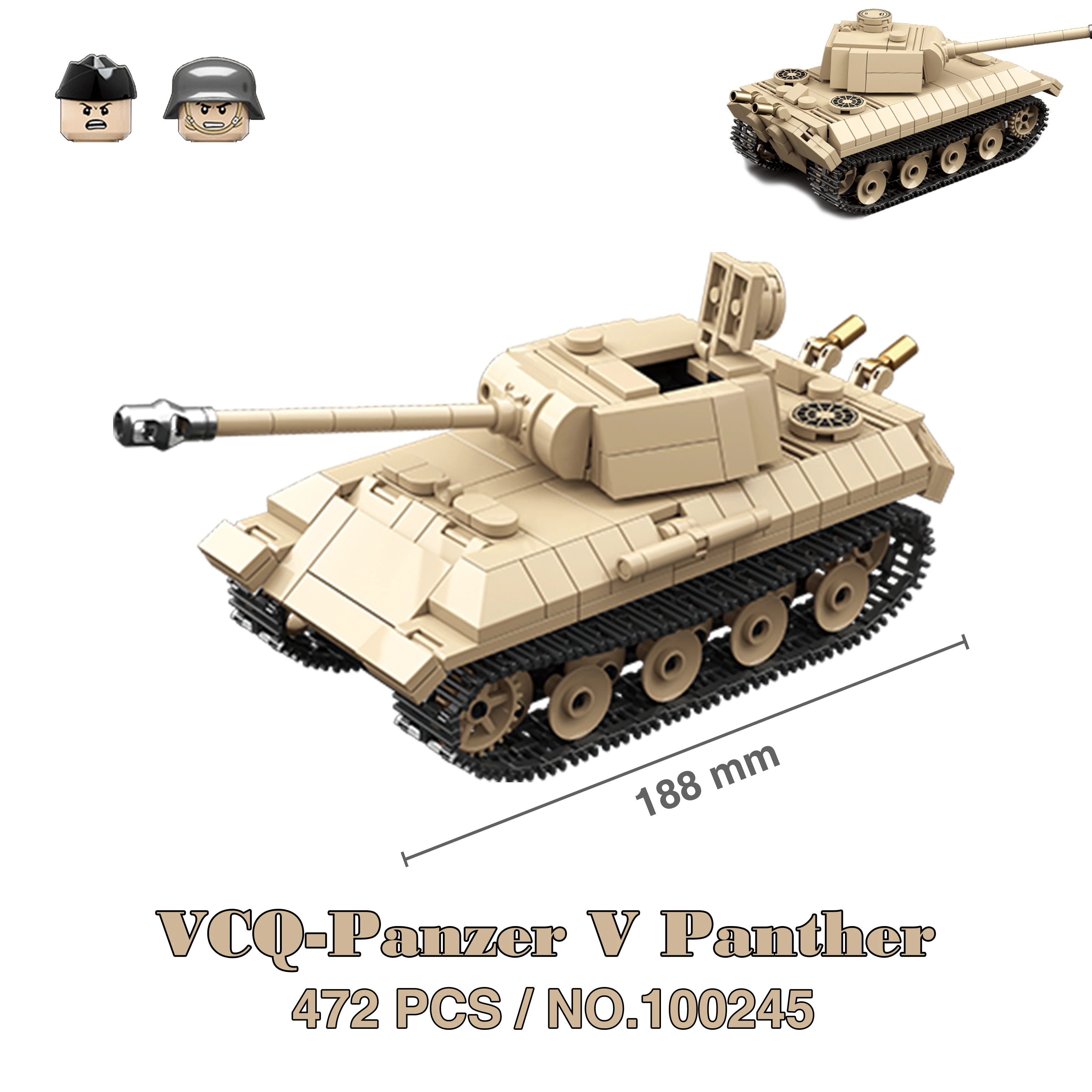 Militaire tanks Stuart SdKfz251 Panzer VI Sherman US Army Quan Guan WOII soldaat figuur model bouwsteen blok kind kinderen speelgoed