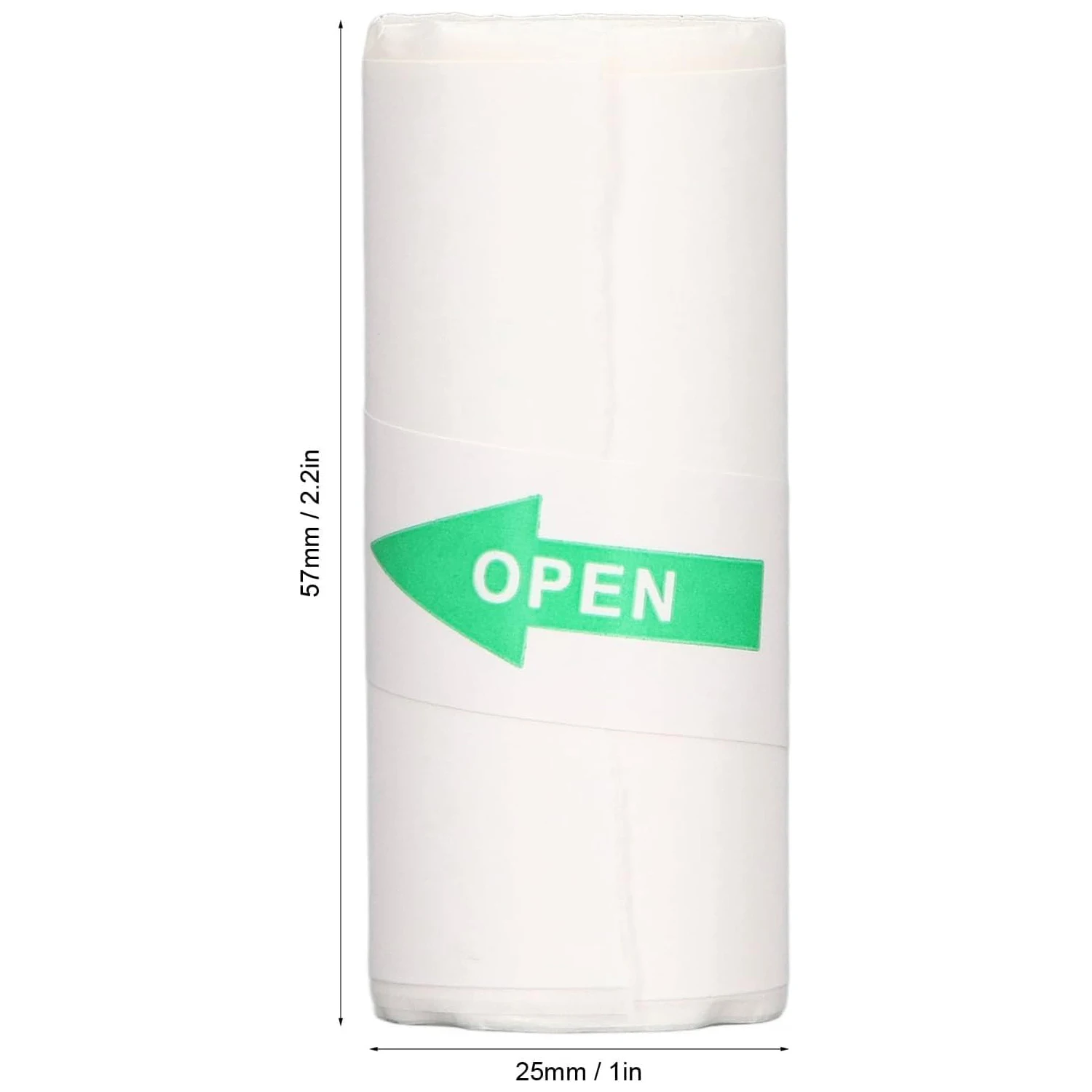 Цветная самоклеящаяся термобумага 57 мм, наклейка для этикеток, белая самоклеящаяся бумага для мини-термопринтера, домашний детский DIY