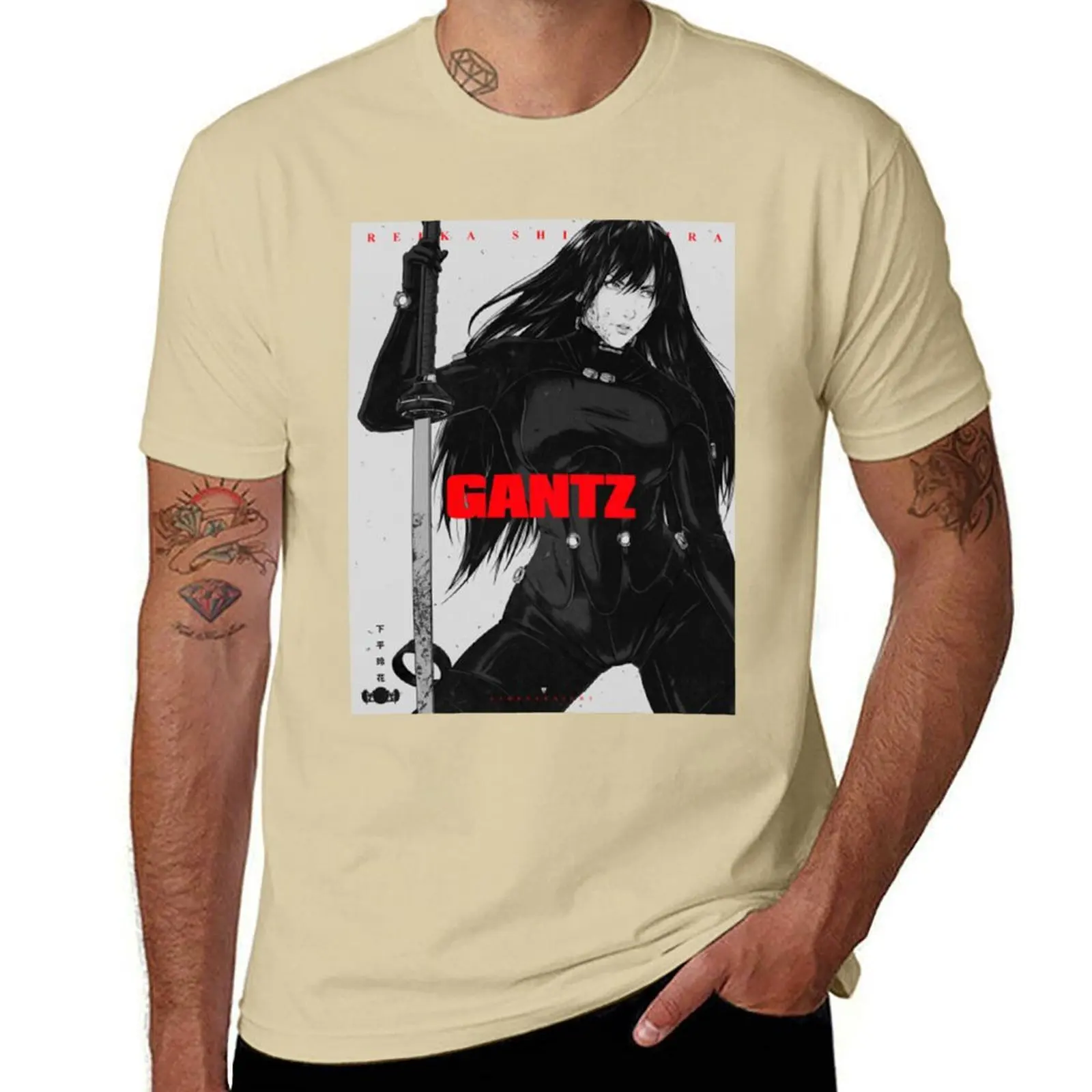 Reika Gantz T-Shirt oversized customs quick drying sweat mens big