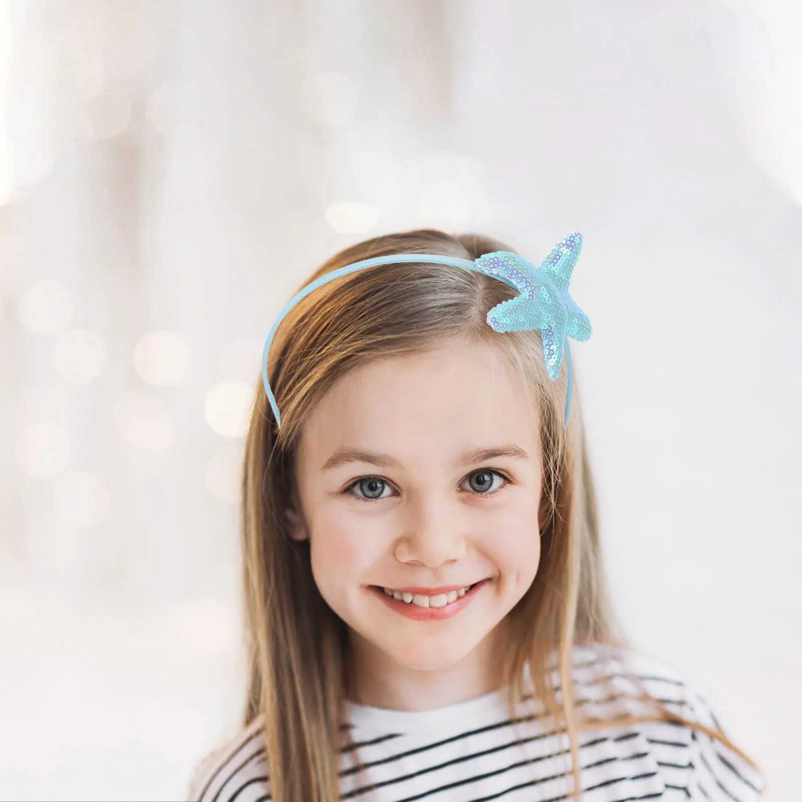 

Набор из 8 ободков для волос в виде морских звезд, украшения для волос в виде морских животных, ободки для волос для фестивалей и вечеринок, маленькие головные уборы