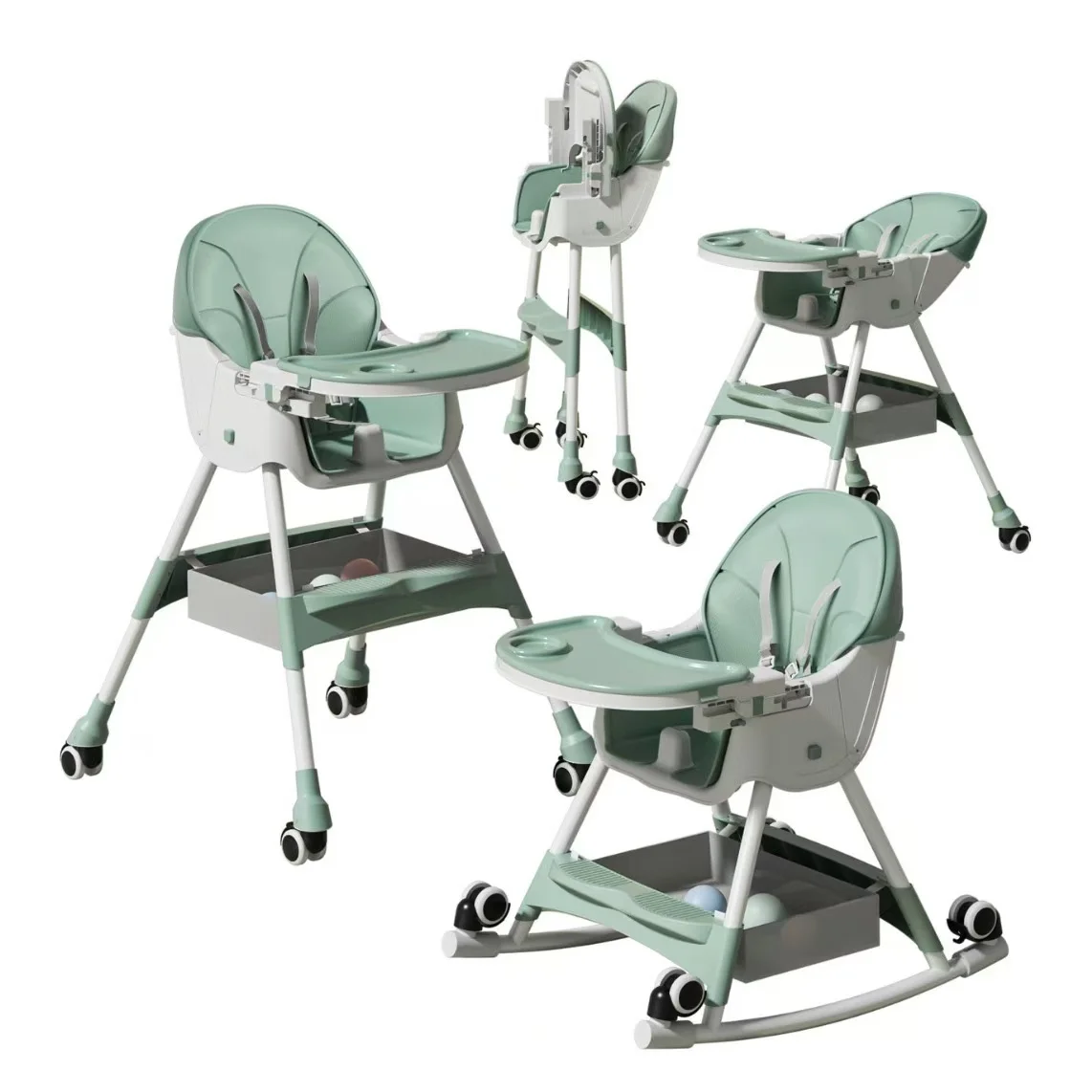 

High quality adjustable three-in-one baby products children's dining feeding dining chair