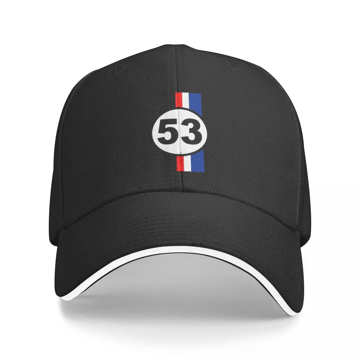 

Herbie car 53 - vintage bug - vintage car - retro car Baseball Cap Sunhat Rave Sun Cap Caps For Men Women's