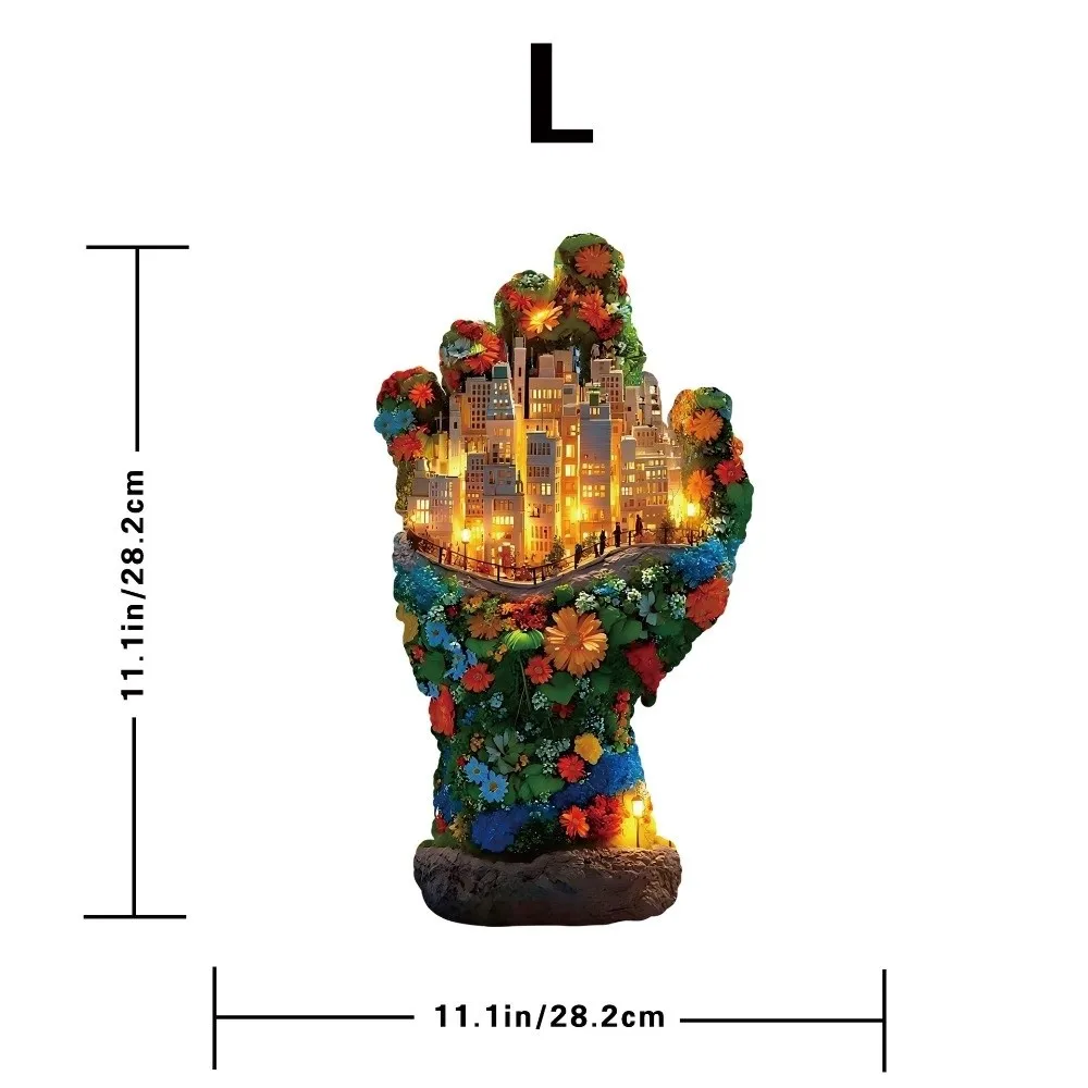 Wooden Material Palm Puzzle High Difficulty Irregular Shape Wooden Puzzle Artistic Style Original Design Irregular Puzzle