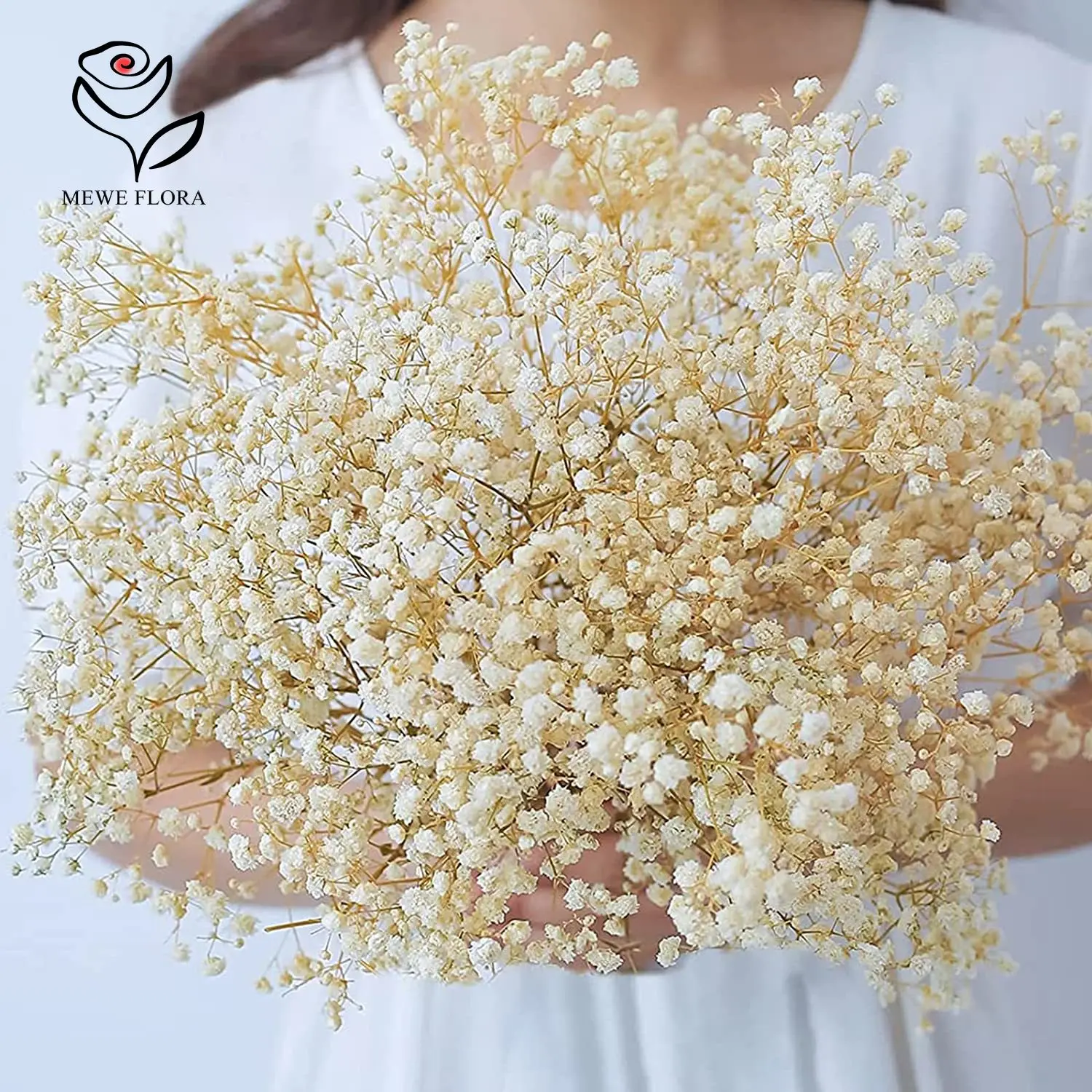 

100g Natural Gypsophila Dried Flowers Baby's Breath Christmas Boho Home Decoration Paniculata Wedding Party Photo Props Decor