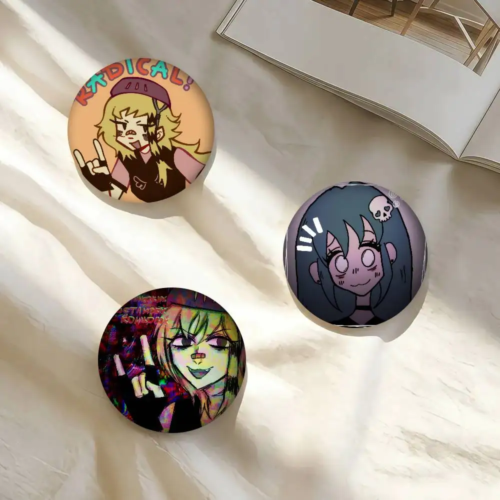 Game Peripheral Lacey's Flash Games  Anime Brooches Cute Cartoon Badge Jacket Jeans Lapel Pin Gift Accessorie
