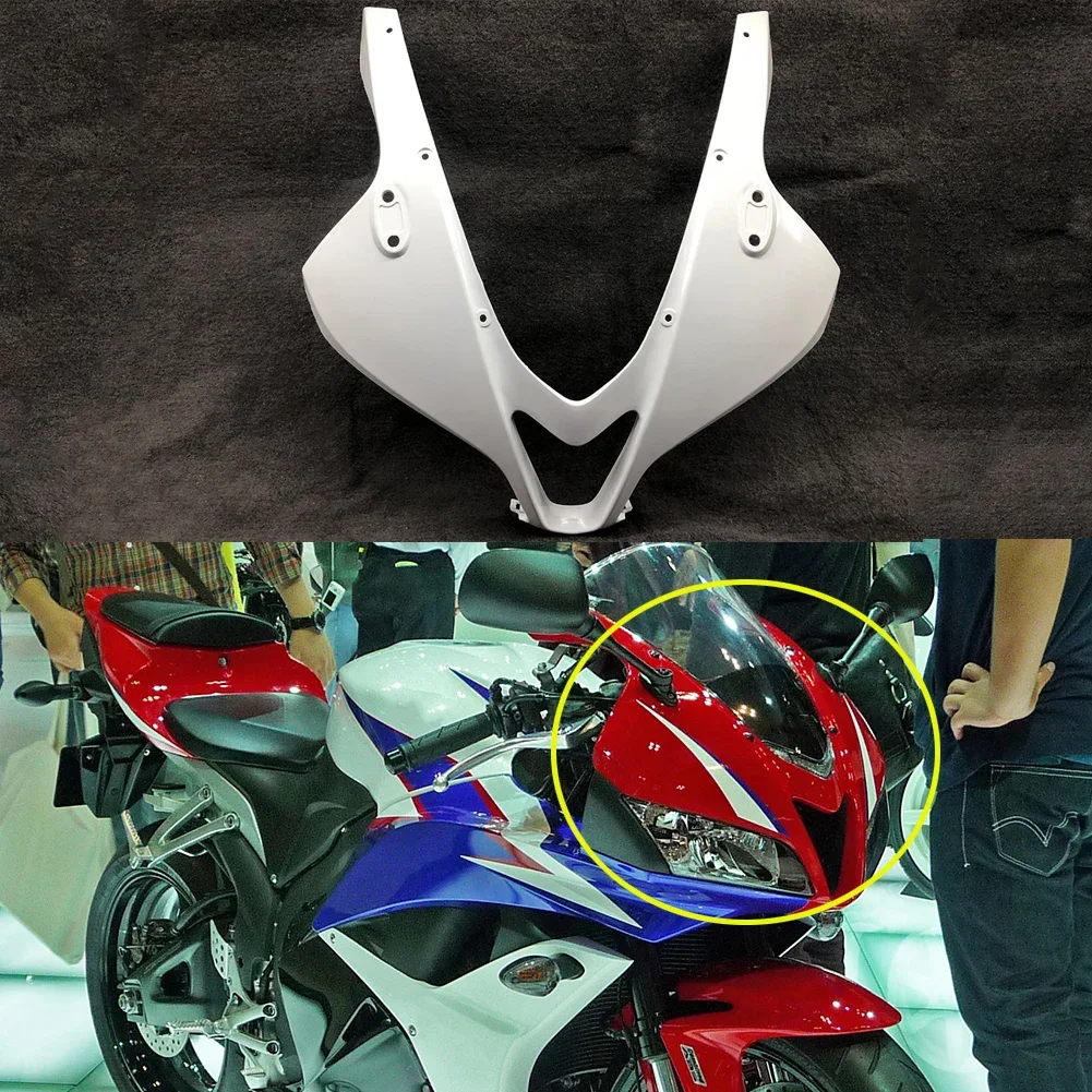 

For HONDA CBR600RR F5 2009 2010 2011 2012 Motorcycle Upper Front Cowl Nose Fairing Fit