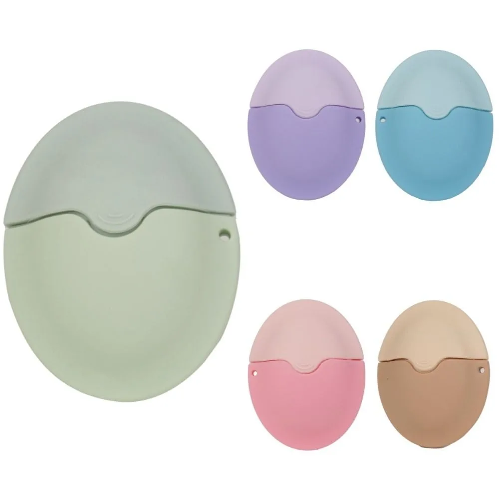 シリコーン日焼け止めローラーアプリケーター詰め替え可能な楕円形日焼け止めローションアプリケーター化粧品ツールステッチカラー