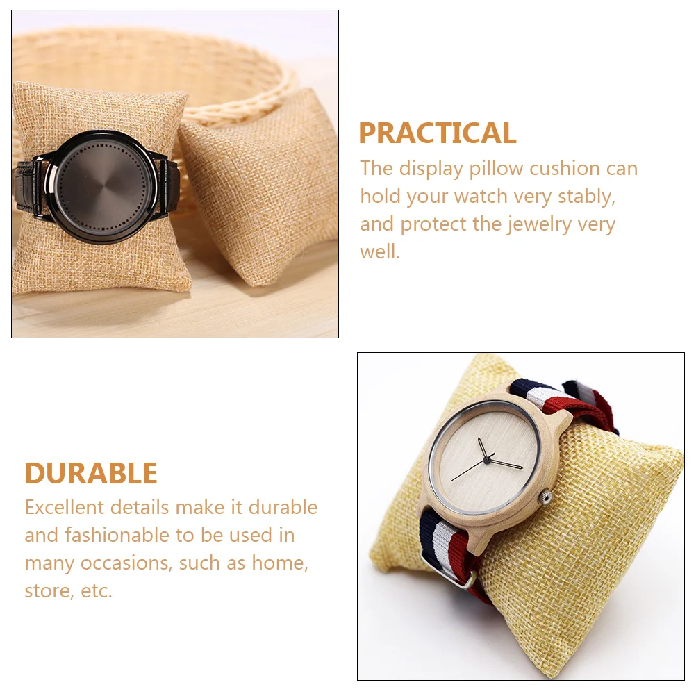 6pcs/12 Pcs Watch Display Pillow Watches Bracelet Tray Bags Cushion Bangle Imitation Holder