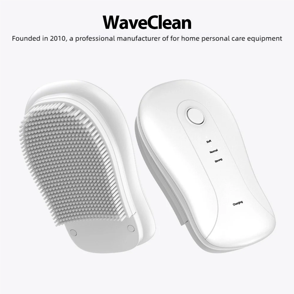 3Gear Sonic Waterproof Facial Cleansing Brush Rechargeable Scrubber Exfoliating Vibrating Deep Clean Face Cleaner Skin Care Tool