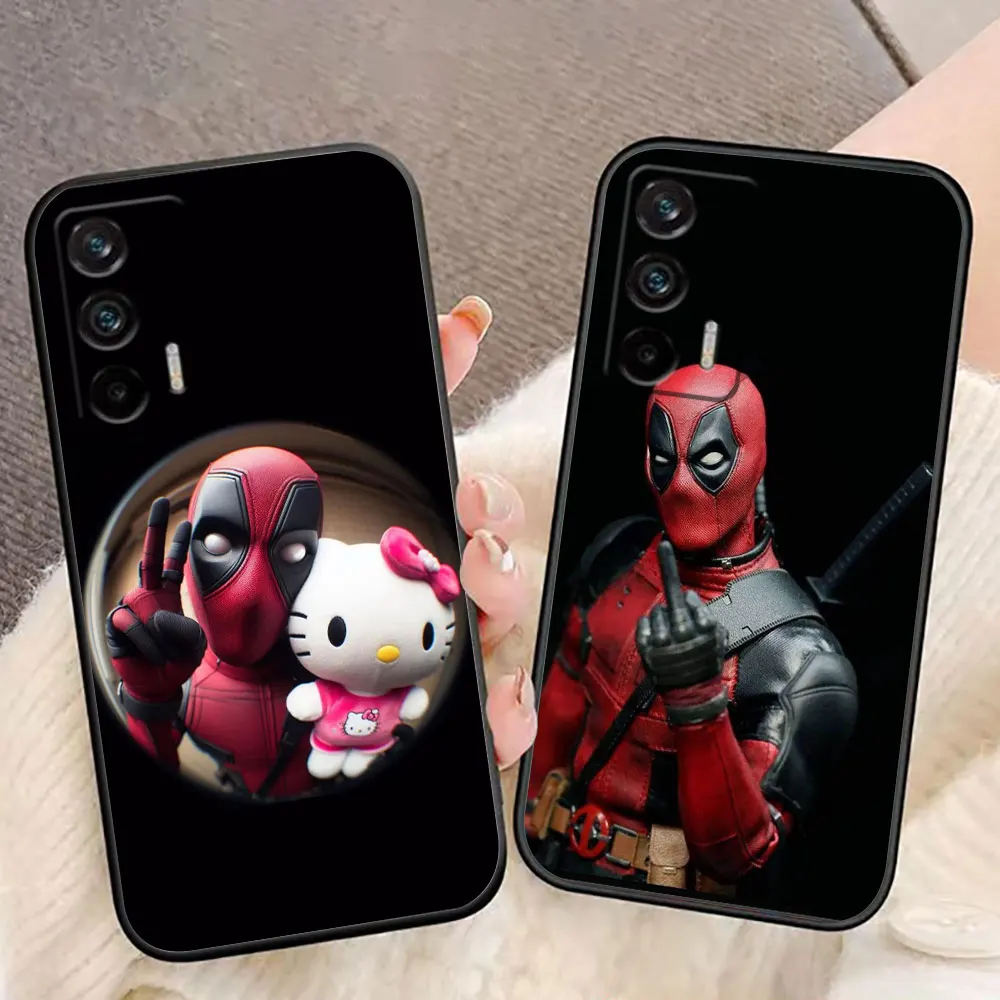 Marvel Deadpool Funny Phone Case For Realme C11 C15 C20 C21 C21Y C30 C30S C33 C35 C53 C55 C63 C65 GT NEO 2 X50 Case Funda Capa