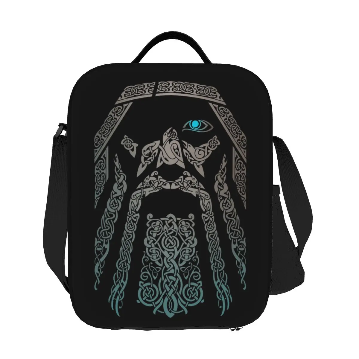 Sac à lunch personnalisé pour femme, Odin Viking Valhalla, fils d'Odin, glacière thermique, boîte à lunch isotherme pour étudiant, école