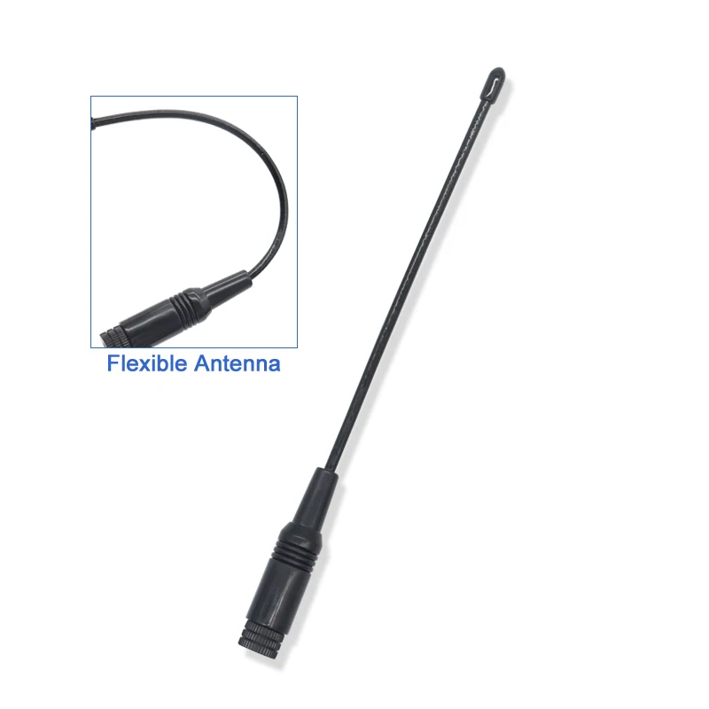 Antena walkie talkie uhf vhf 433mhz lora 400 ~ 470mhz 470mhz omni wifi chicote macio interfone aéreo com base magnética