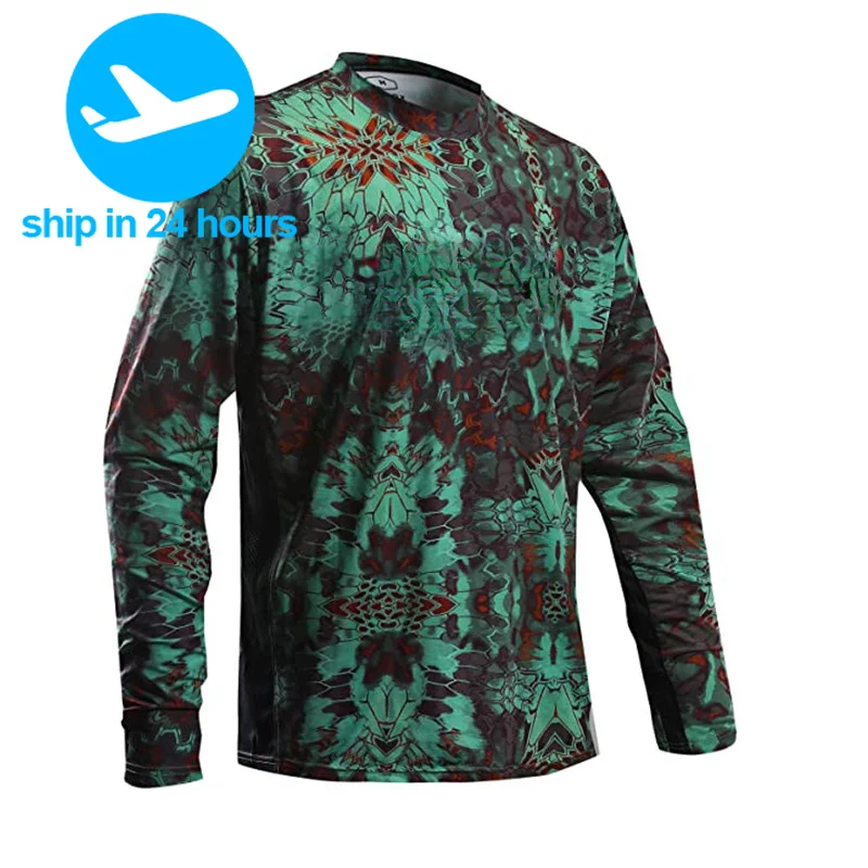 

Fishing Men's Long Sleeve Performance Shirt 50+ UPF Protection Quick Dry Tops Lightweight Thin Breathable Outdoor Shirts