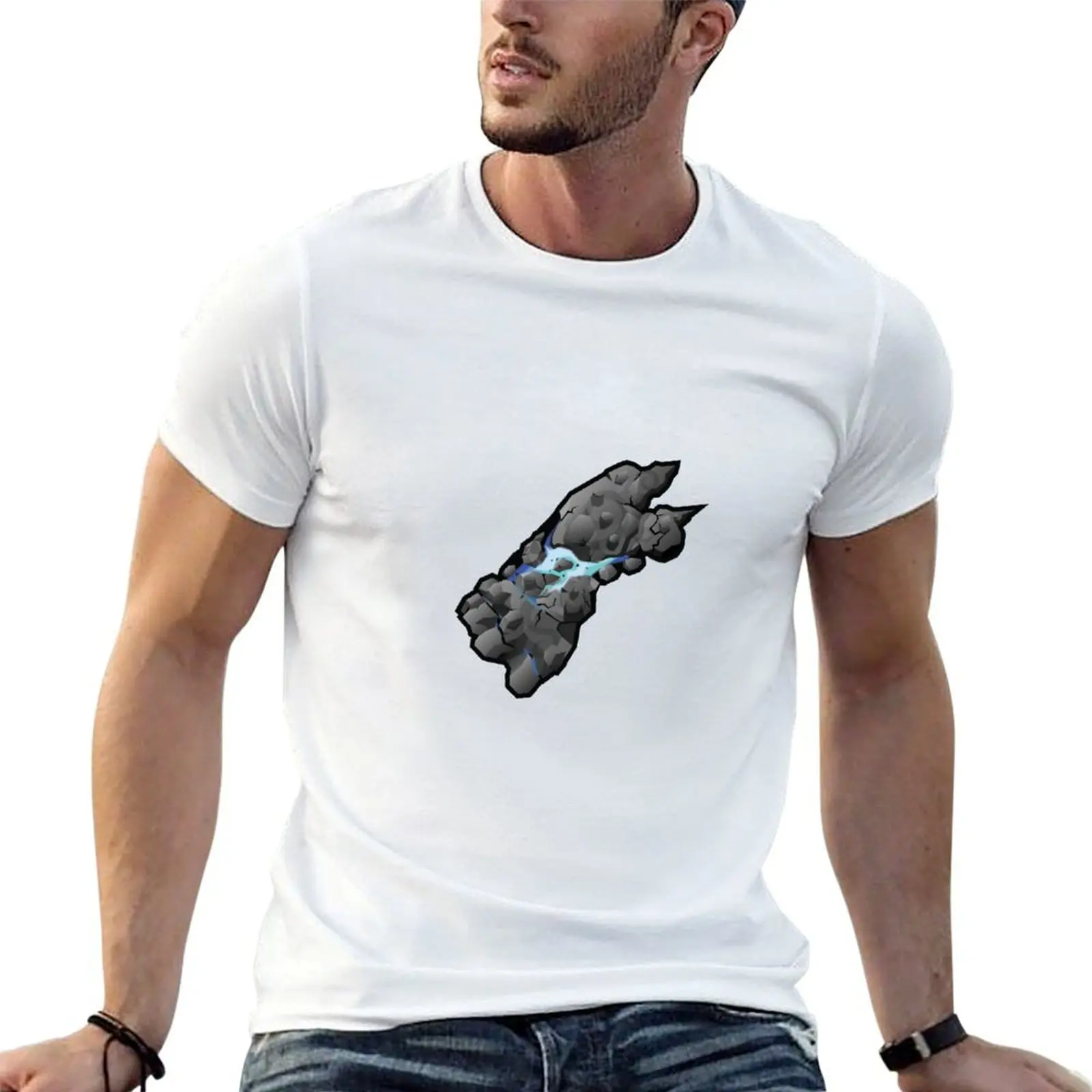 energy stone T-Shirt Large Size Basic Casual T-Shirt