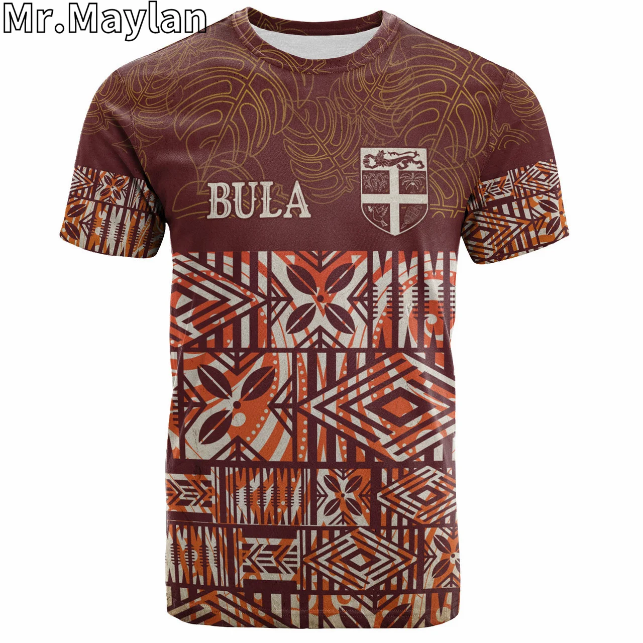 Custom 3D Printed Fiji Polynesian Hawaii T-shirt Bula Fiji Wear Vintage Style Tshirt Men Women Streetwear Unisex Tee Tops-2