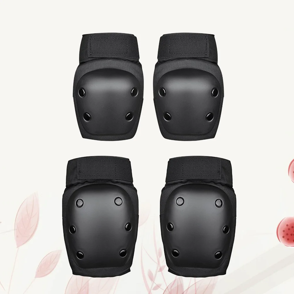 

1Set Skateboard Protective Gear Set Breathable Elastic Pads Knee Sleeve Adjustable Straps Outdoor Sports Brace