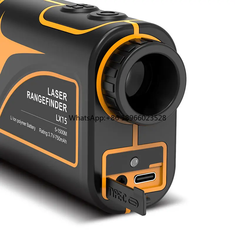 Norm 6X Rechargeable battery 1500m Hunting Laser Rangefinder for Golf