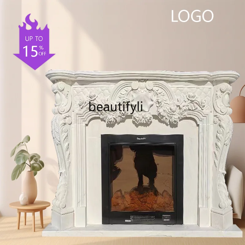 Natural stone marble mantel decoration interior marble custom sculpture background